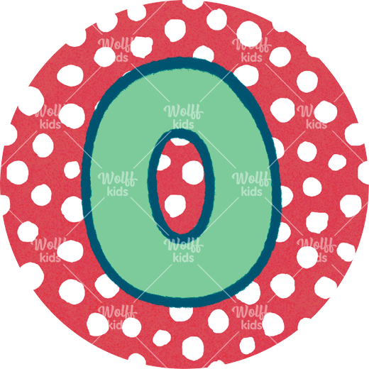 Einzelner Magnet: O rot, 4cm